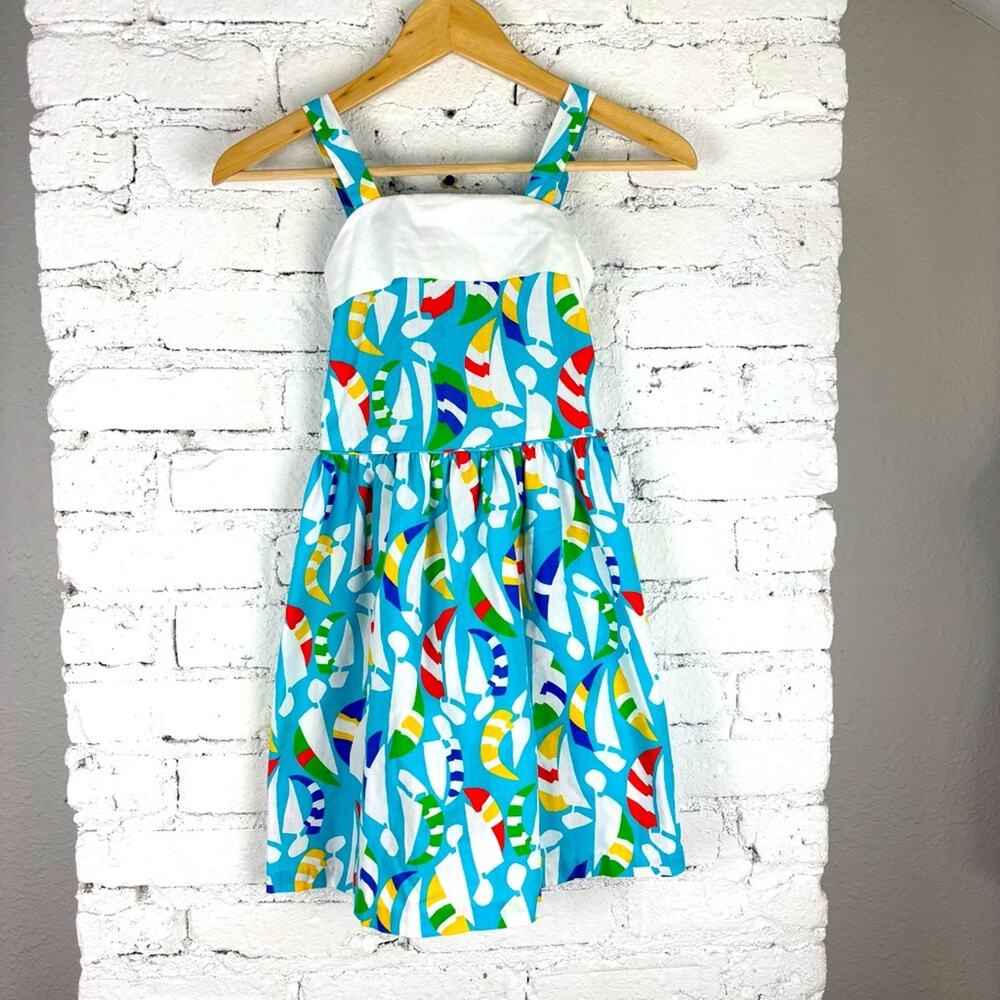 Vintage Marshall Field's Colorful Kids Sailboat Sundress